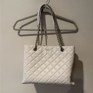 Kate Spade White Natalia Tote Bag